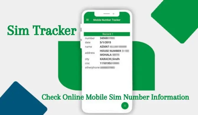 Search SIM database by mobile number in Pakistan